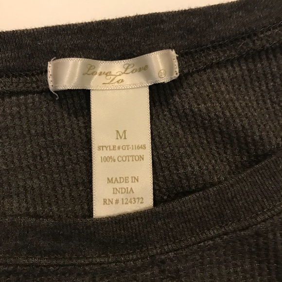 Love to Love Thermal T-Shirt Gray - Picture 5 of 5